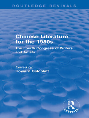 cover image of Chinese Literature for the 1980s